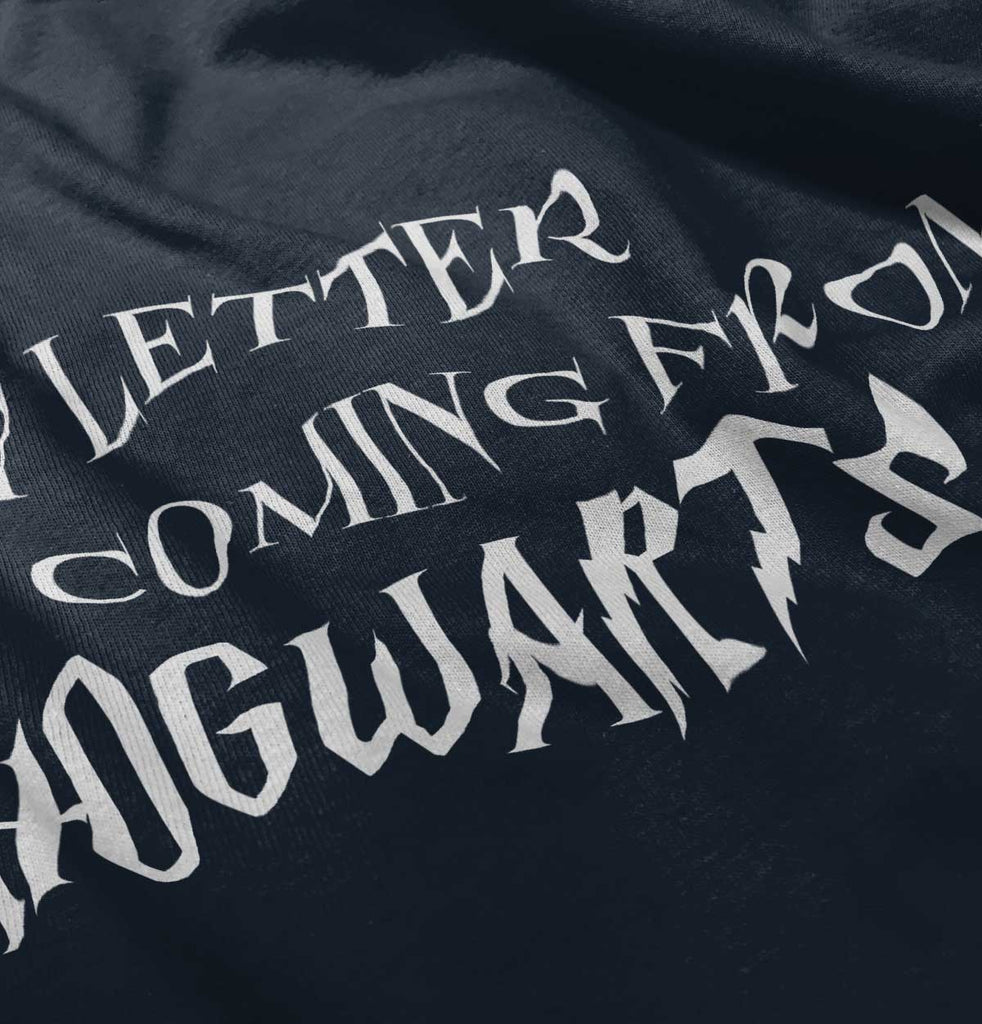 Letter Coming Hogwarts Infant Toddler T Shirt-Direct To Garment Print-Brisco Baby