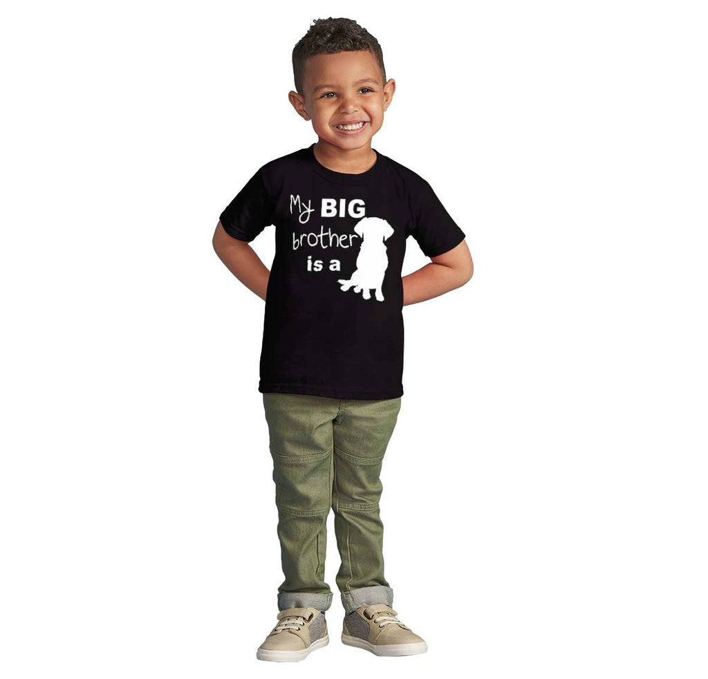 Brother is a Dog Infant Toddler T Shirt-Direct To Garment Print-Brisco Baby