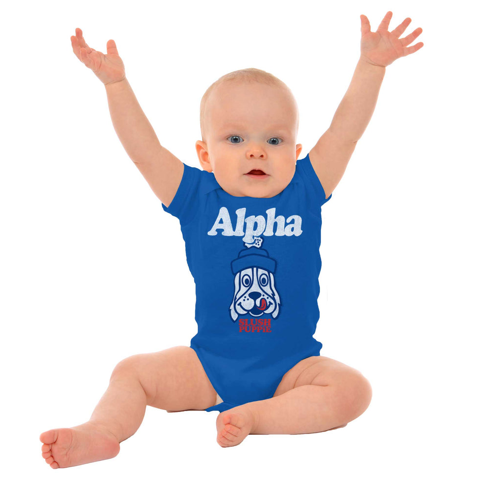 Alpha Puppie Romper Bodysuit-Direct To Garment Print-Brisco Baby