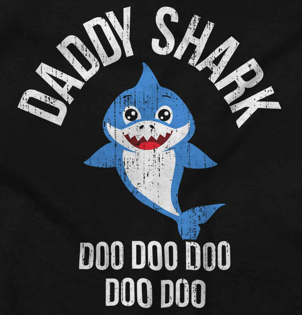 Cartoon Daddy Shark T Shirt-Direct To Garment Print-Brisco Baby