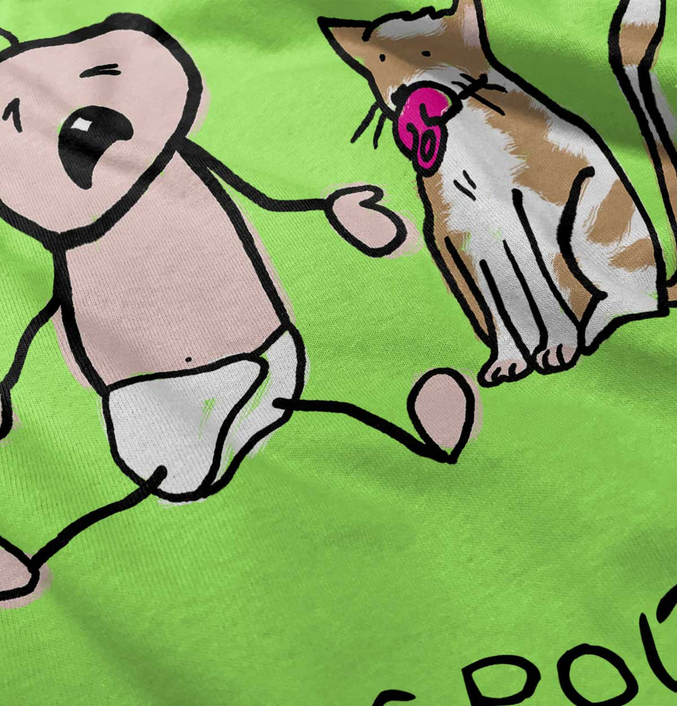 Cat Pacifier Infant Toddler T Shirt-Direct To Garment Print-Brisco Baby