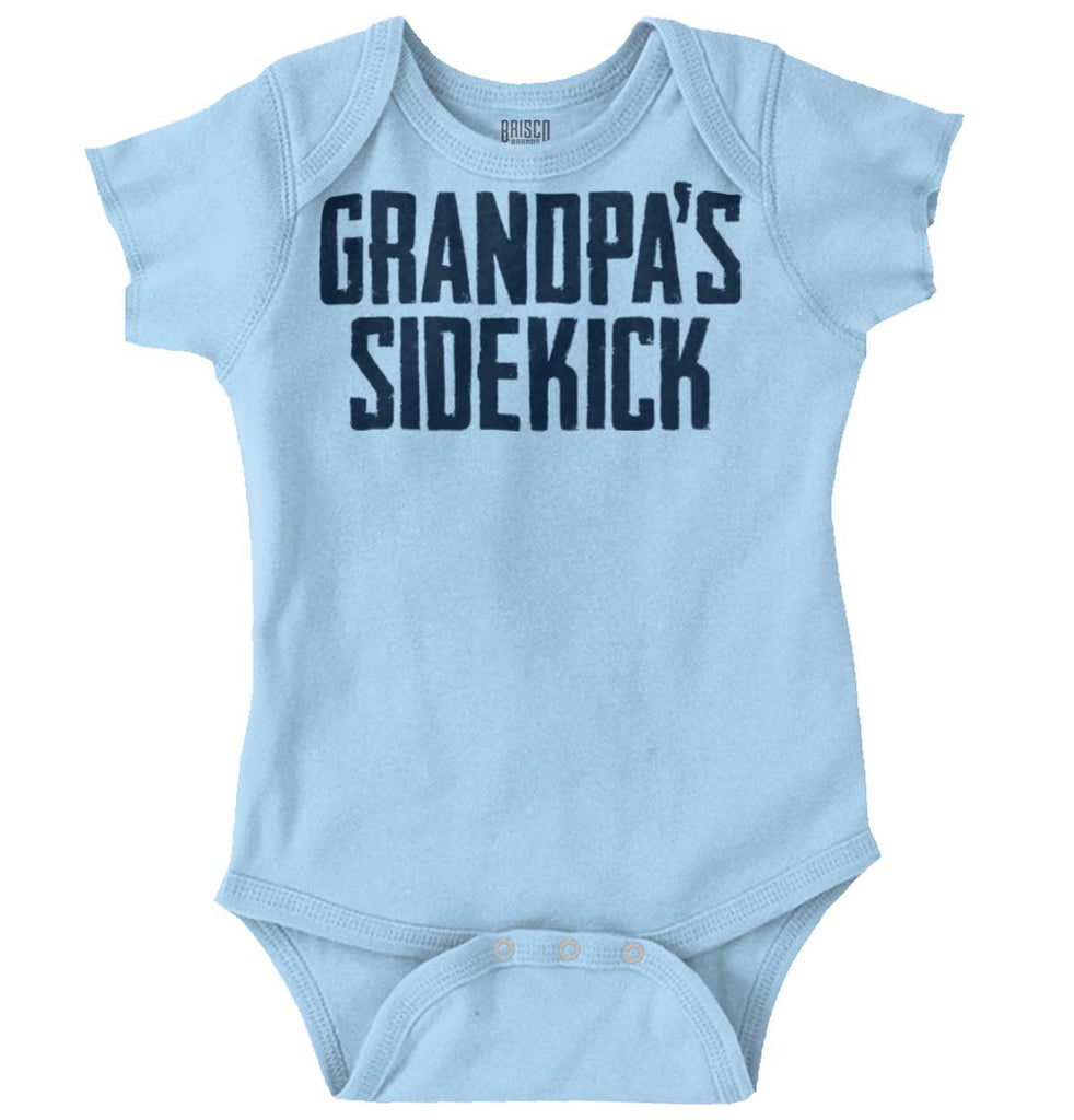Grandpa's Sidekick Romper Bodysuit-Direct To Garment Print-Brisco Baby