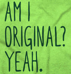 Am I Original? Romper Bodysuit-Direct To Garment Print-Brisco Baby