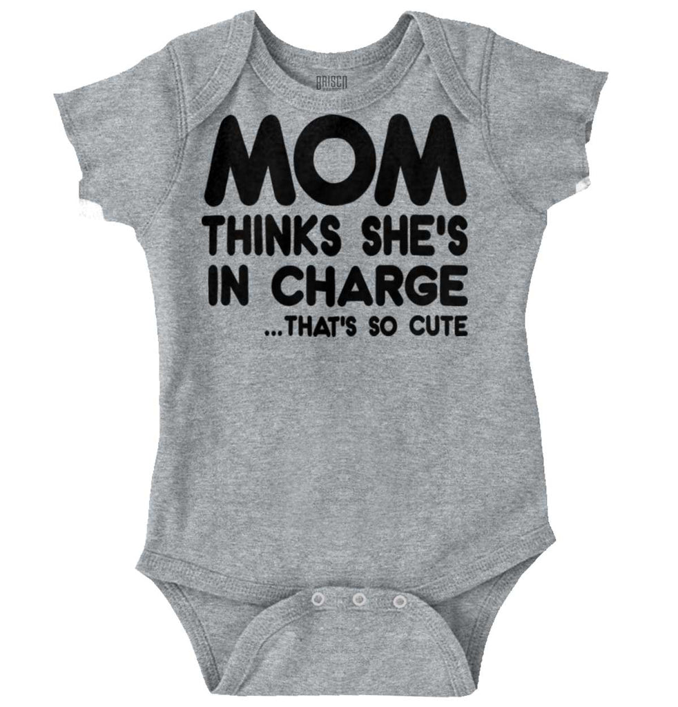 In Charge Romper Bodysuit-Direct To Garment Print-Brisco Baby