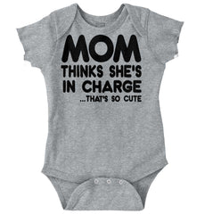 In Charge Romper Bodysuit-Direct To Garment Print-Brisco Baby