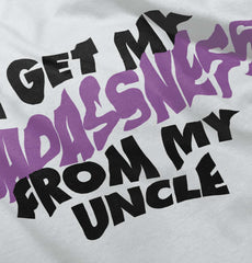 Badass Uncle Solid Baby Infant Dress-Direct To Garment Print-Brisco Baby