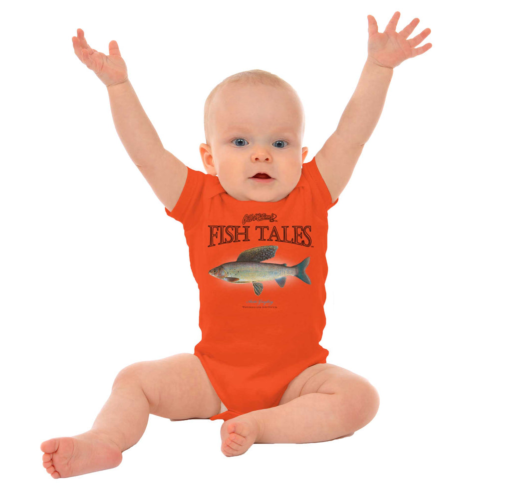 Arctic Grayling Romper Bodysuit-Direct To Garment Print-Brisco Baby