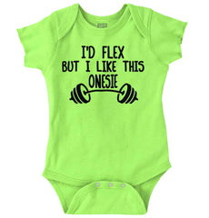 I'd Flex Romper Bodysuit-Direct To Garment Print-Brisco Baby