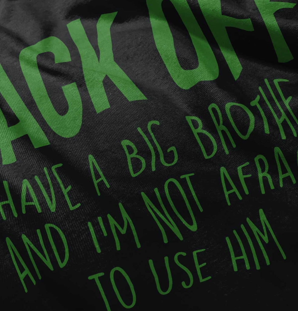 Back Off Have Big Brother Infant Baby Bib-Direct To Garment Print-Brisco Baby
