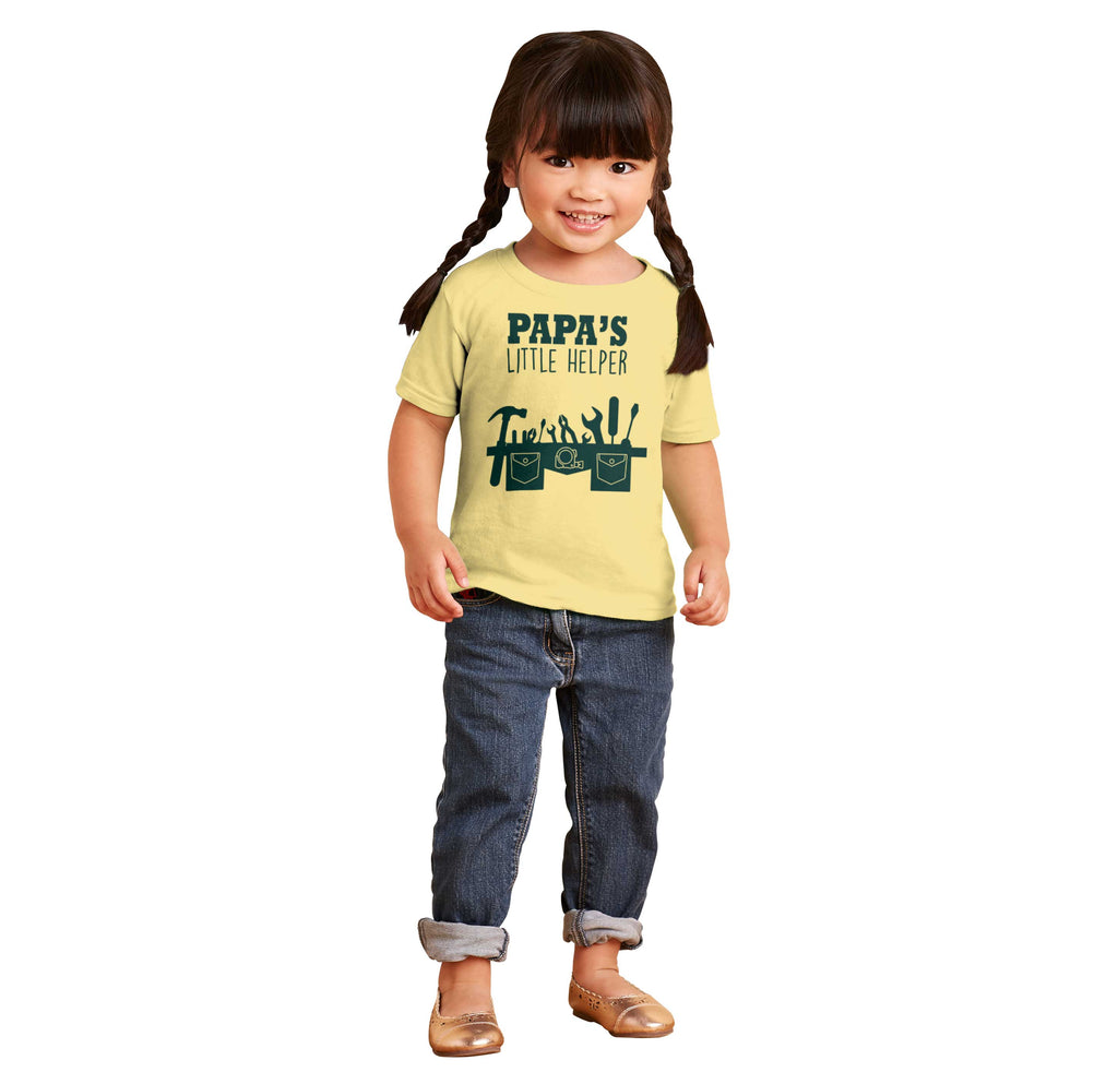 Papa's Little Helper Infant Toddler T Shirt-Direct To Garment Print-Brisco Baby