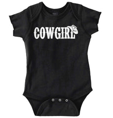 Cowgirl Romper Bodysuit-Direct To Garment Print-Brisco Baby