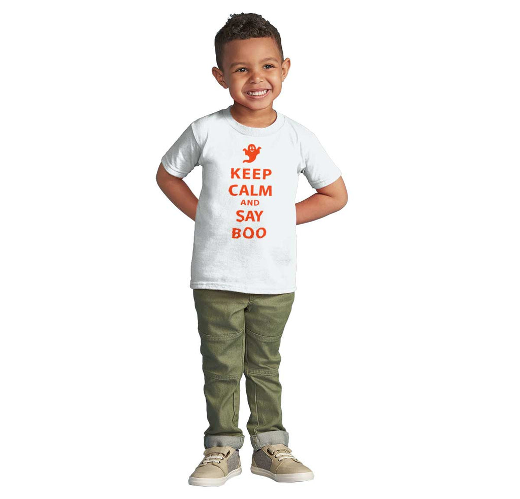 Say Boo Infant Toddler T Shirt-Direct To Garment Print-Brisco Baby