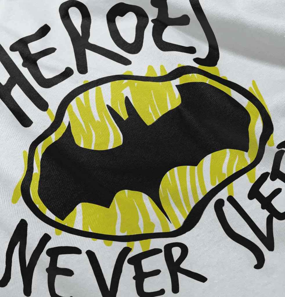 Heroes Never Sleep Infant Baby Bib-Direct To Garment Print-Brisco Baby