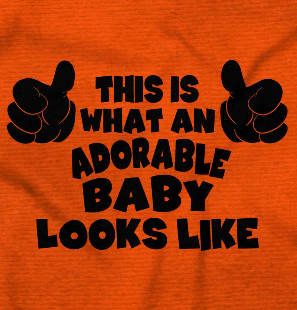 Adorable Looks Like Infant Toddler T Shirt-Direct To Garment Print-Brisco Baby