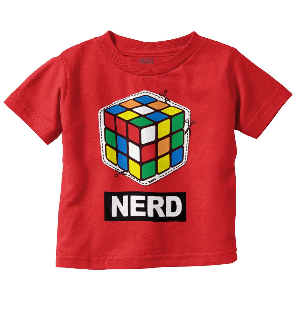Cutout Nerd Infant Toddler T Shirt-Direct To Garment Print-Brisco Baby