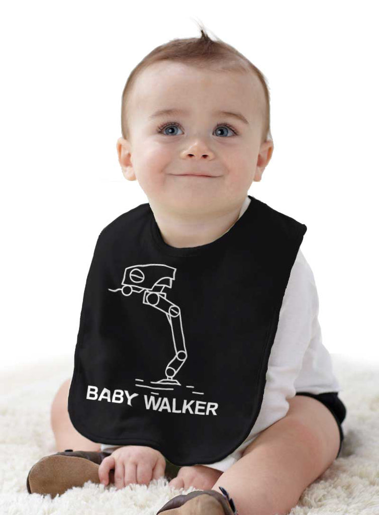 Daddy Walker Infant Baby Bib-Direct To Garment Print-Brisco Baby