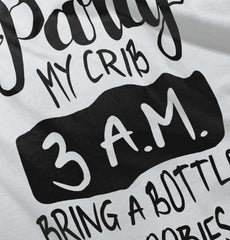 Party At My Crib Romper Bodysuit-Direct To Garment Print-Brisco Baby