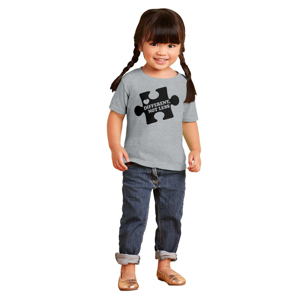 Different Not Less Infant Toddler T Shirt-Direct To Garment Print-Brisco Baby