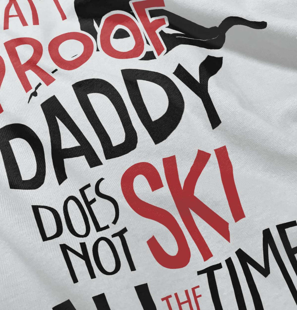 Ski Slopes Father Romper Bodysuit-Direct To Garment Print-Brisco Baby