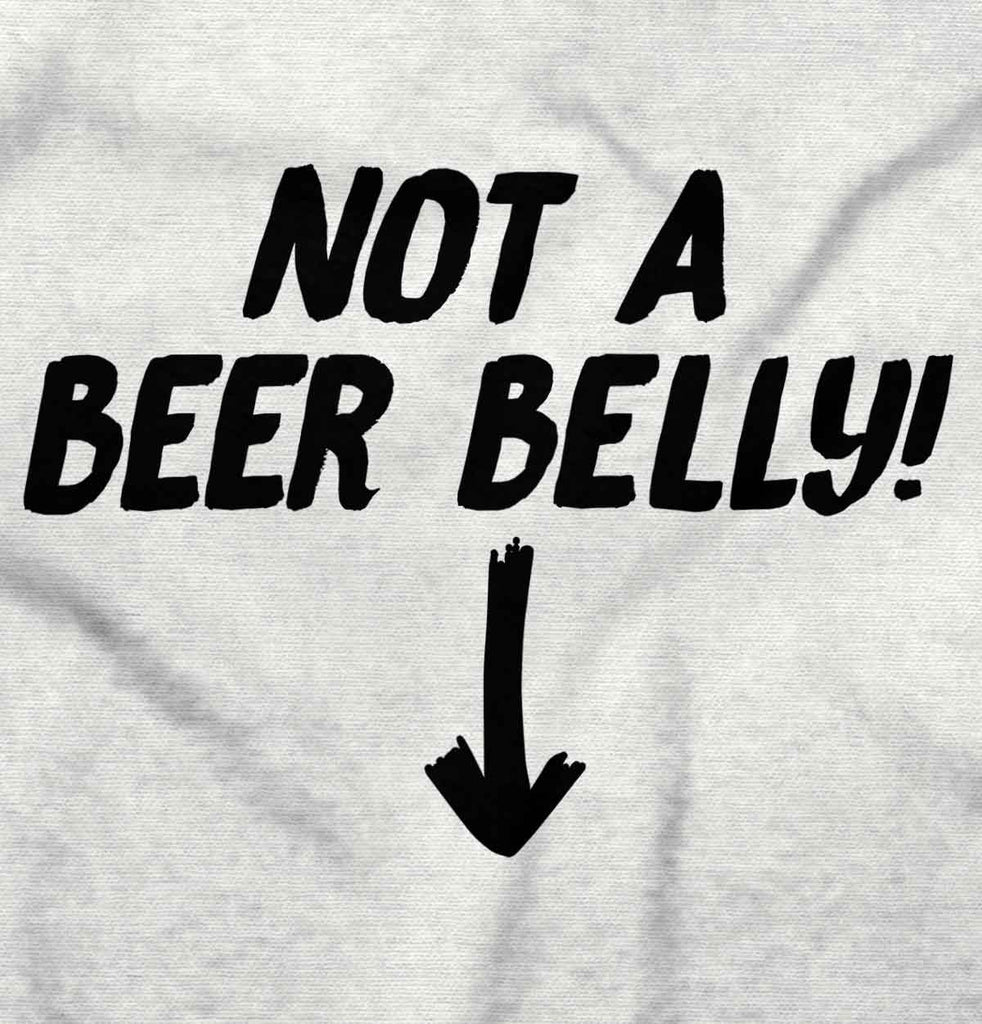Not A Beer Belly Maternity T-Shirt-Direct To Garment Print-Brisco Baby