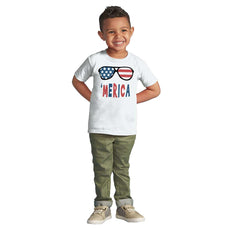 ‘merica Infant Toddler T Shirt-Direct To Garment Print-Brisco Baby