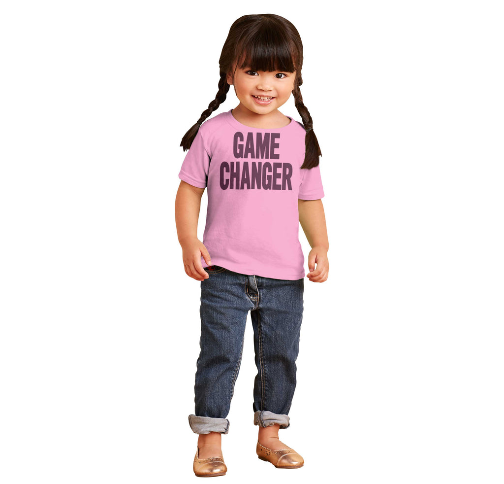 Game Changer Infant Toddler T Shirt-Direct To Garment Print-Brisco Baby