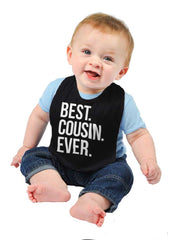 Best Cousin Ever Infant Baby Bib-Direct To Garment Print-Brisco Baby