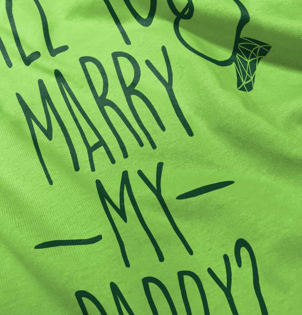 Marry My Daddy Romper Bodysuit-Direct To Garment Print-Brisco Baby