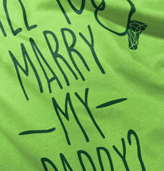 Marry My Daddy Romper Bodysuit-Direct To Garment Print-Brisco Baby