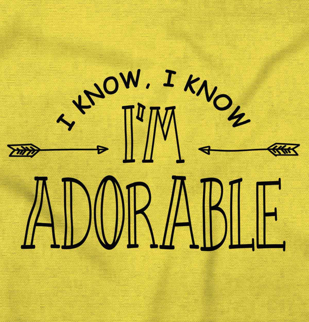 I'm Adorable Romper Bodysuit-Direct To Garment Print-Brisco Baby