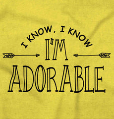 I'm Adorable Romper Bodysuit-Direct To Garment Print-Brisco Baby