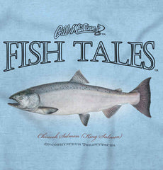 Chinook Salmon Infant Toddler T Shirt-Direct To Garment Print-Brisco Baby