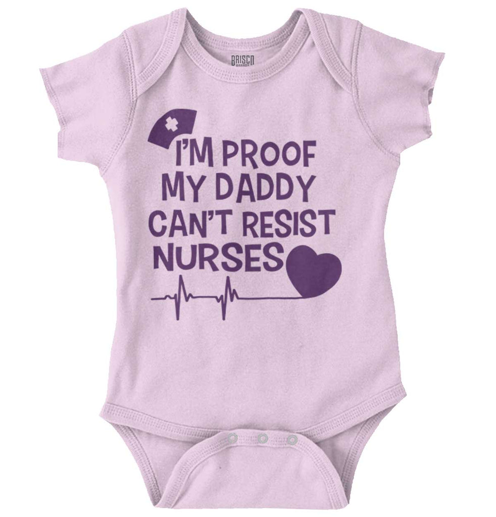 Can't Resist Nurses Romper Bodysuit-Direct To Garment Print-Brisco Baby