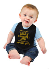 Quidditch Dumbledore Infant Baby Bib-Direct To Garment Print-Brisco Baby