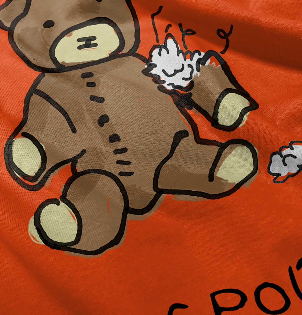 Ripped Teddy Bear Romper Bodysuit-Direct To Garment Print-Brisco Baby