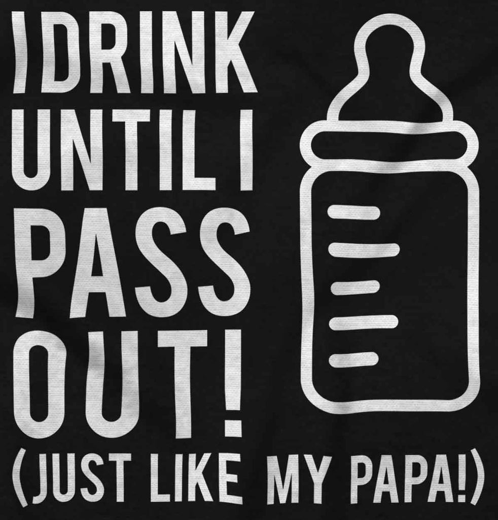 Drink Until I Pass Out Romper Bodysuit-Direct To Garment Print-Brisco Baby
