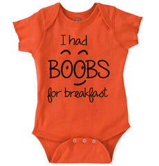 I Had Boobs Romper Bodysuit-Direct To Garment Print-Brisco Baby