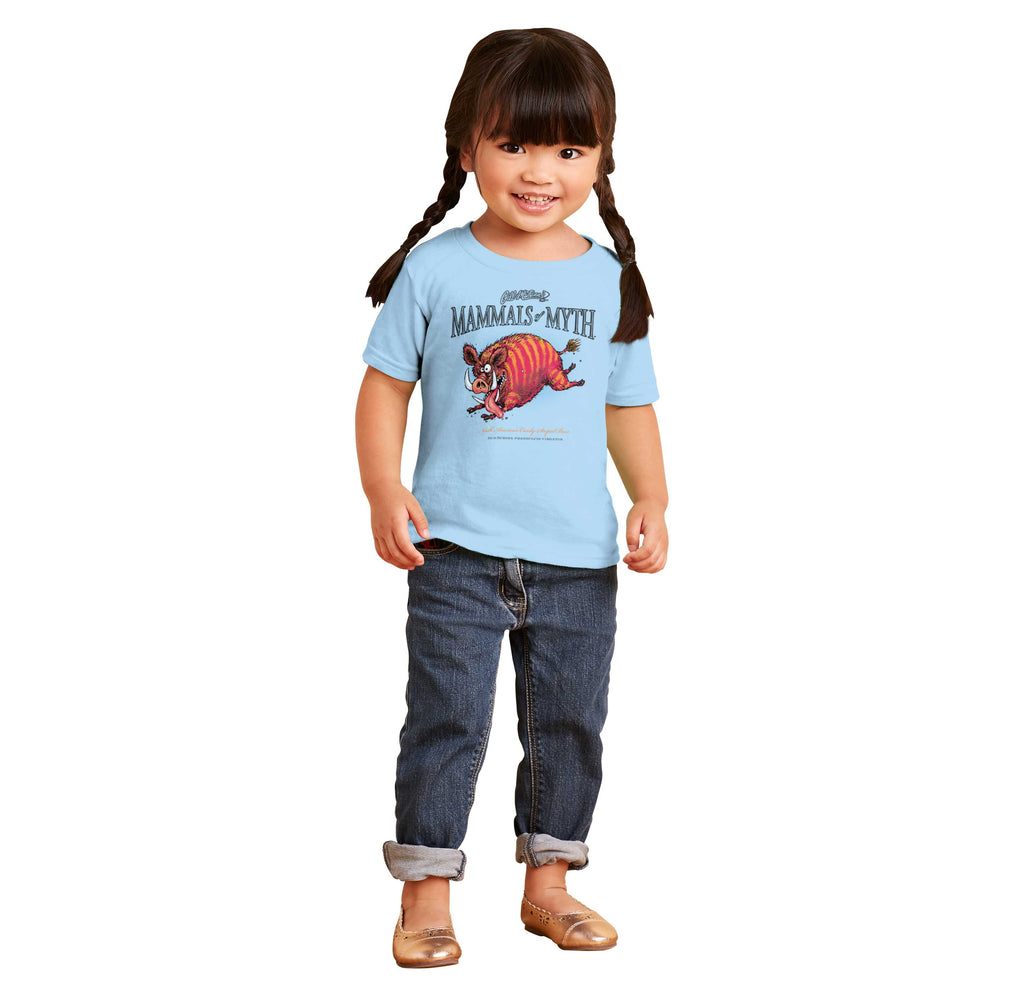 Candy-Striped Boar Infant Toddler T Shirt-Direct To Garment Print-Brisco Baby