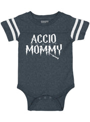 Accio Mommy Football Romper Bodysuit-Direct To Garment Print-Brisco Baby