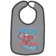Call Me Mr. Cool Trimmed Colored Velcro Bib-Direct To Garment Print-Brisco Baby