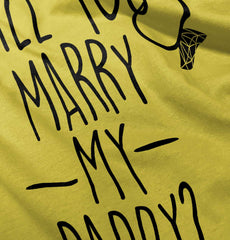 Marry My Daddy Romper Bodysuit-Direct To Garment Print-Brisco Baby