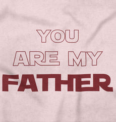 You Are My Father Toddler Ruffled Trim T-Shirt-Direct To Garment Print-Brisco Baby