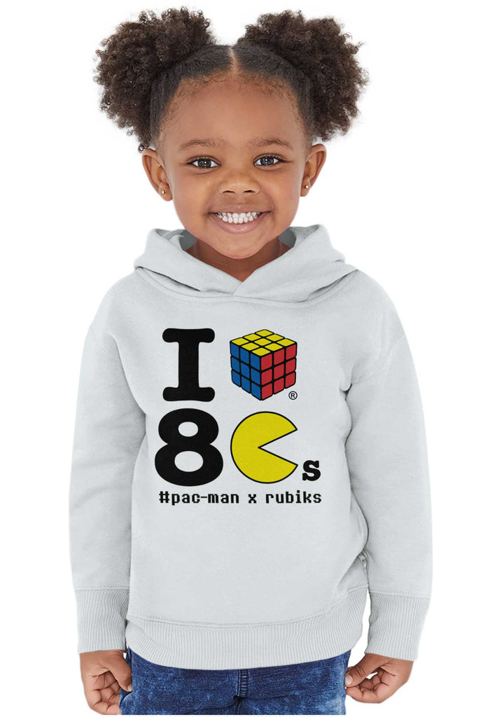 I Love The 80s Toddler Pullover Hoodie-Direct To Garment Print-Brisco Baby