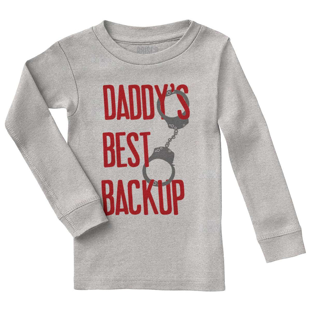 Daddy's Best Backup Solid Baby Pajama Top-Direct To Garment Print-Brisco Baby