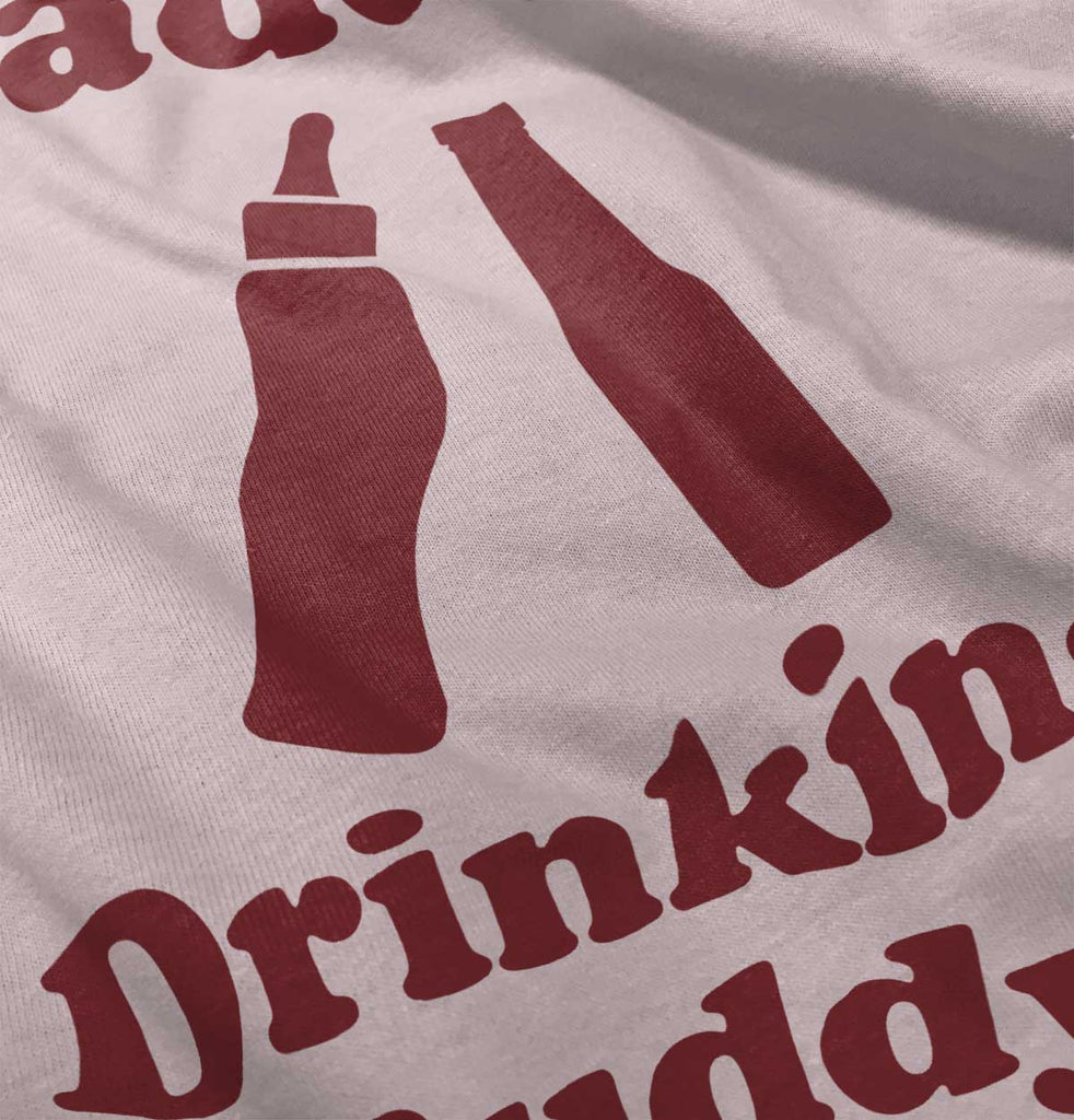 Drinking Buddy Baby Ruffled Trim Romper-Direct To Garment Print-Brisco Baby