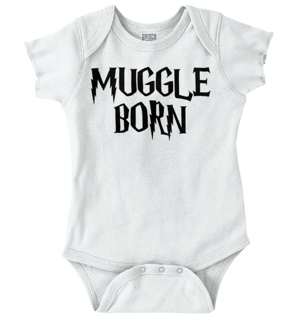 Muggle Born Romper Bodysuit-Direct To Garment Print-Brisco Baby