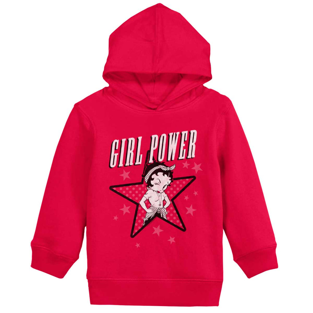 Superwoman Betty Toddler Pullover Hoodie-Direct To Garment Print-Brisco Baby