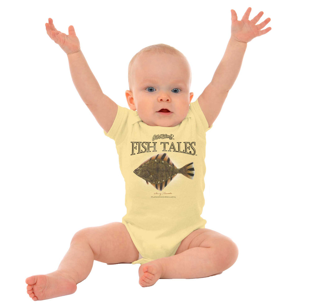 Starry Flounder Romper Bodysuit-Direct To Garment Print-Brisco Baby