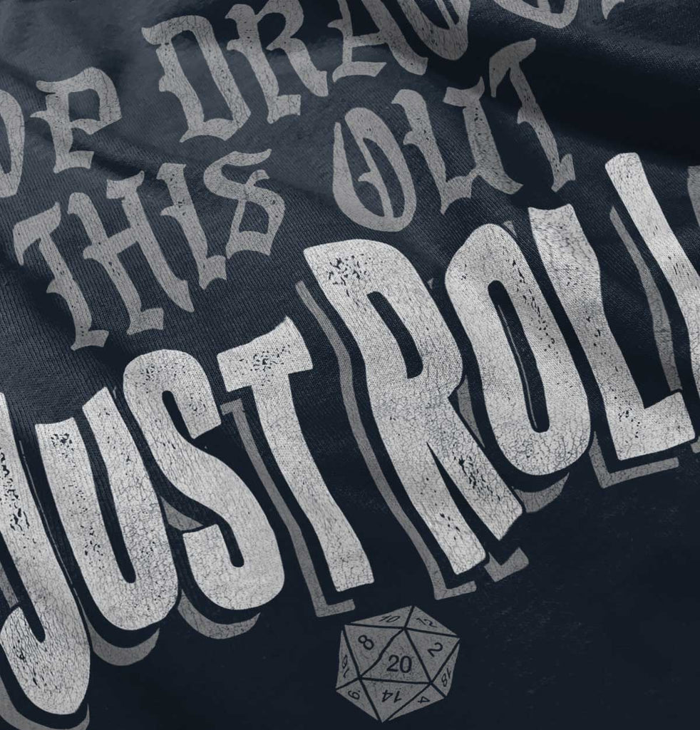 Dungeons Gamer Just Roll Nerd Romper Bodysuit-Direct To Garment Print-Brisco Baby