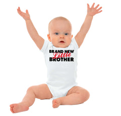 Brand New Little Brother Romper Bodysuit-Direct To Garment Print-Brisco Baby